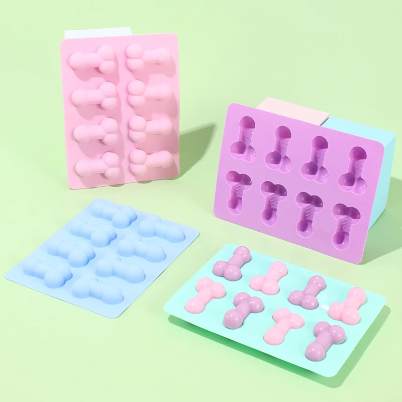 Eco Soap - 3D Creative อวัยวะเพศชายรูปแม่พิมพ์เค้กซิลิโคนเกรดอาหาร Fondant สบู่เชื้อราวันเกิด PARTY