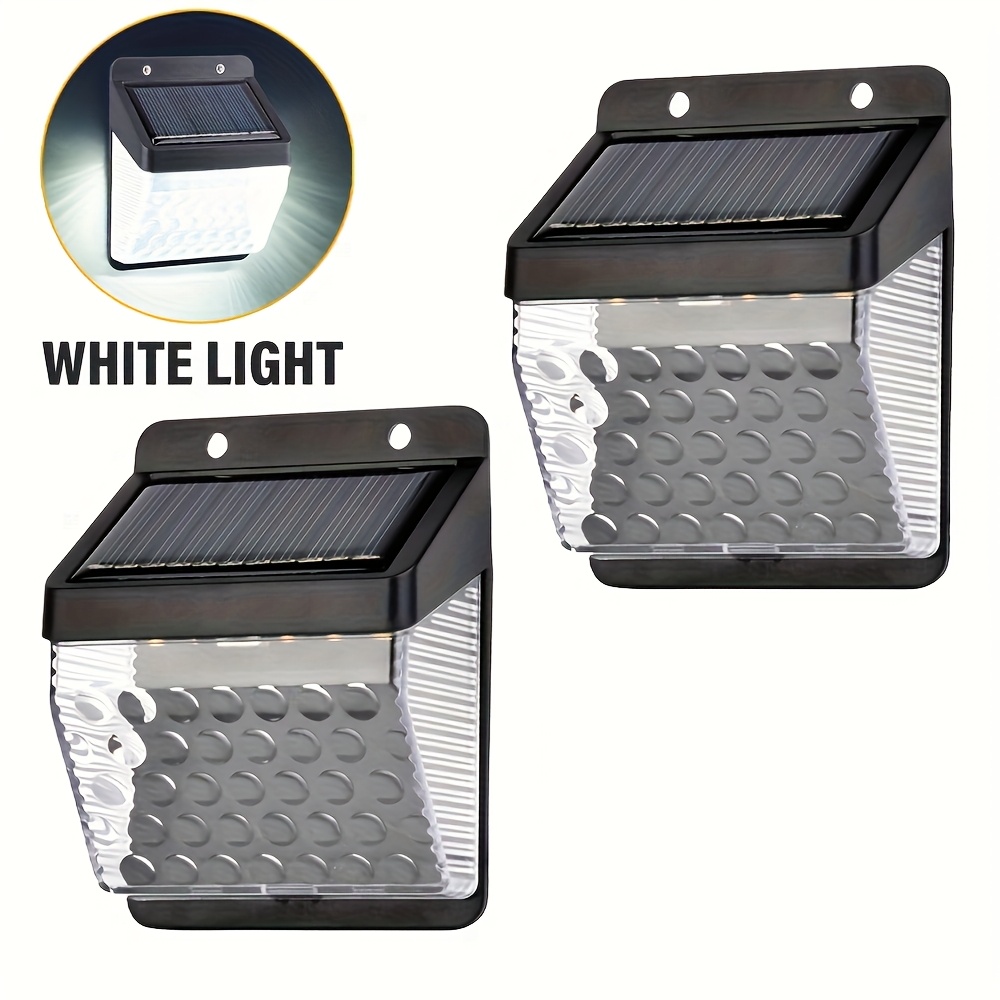 Solar Garden Light - ไฟ LED พลังงานแสงอาทิตย์ พร้อมเซ็นเซอร์ตรวจจับความเคลื่อนไหว PIR สำหรับติดผนัง
