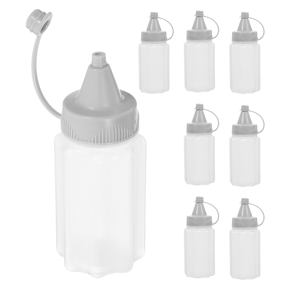Reusable Bottle - 8 ชิ้น ขวดบีบพลาสติกเกรดอาหาร ขนาด 30 มล.