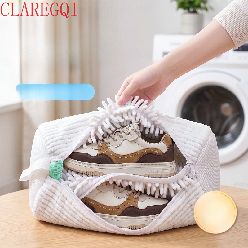 Reusable Bag - สำหรับร้านซักแห้งเท่านั้น ถุงซักรองเท้าสำหรับเครื่องซักผ้า ป้องกันการเสียรูปทรง ถุงซักรองเท้าอเนกประสงค์ ใช้ซ้ำได้