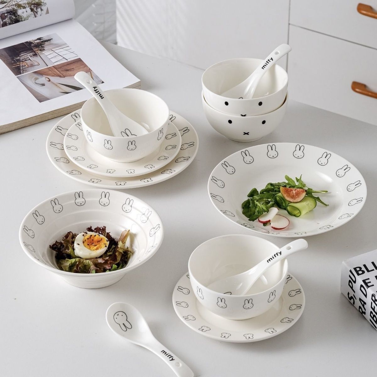 ชุดอาหารเซรามิกน่ารักลายมิฟฟี่ - Bamboo Cutlery บทวิจารณ์และราคา