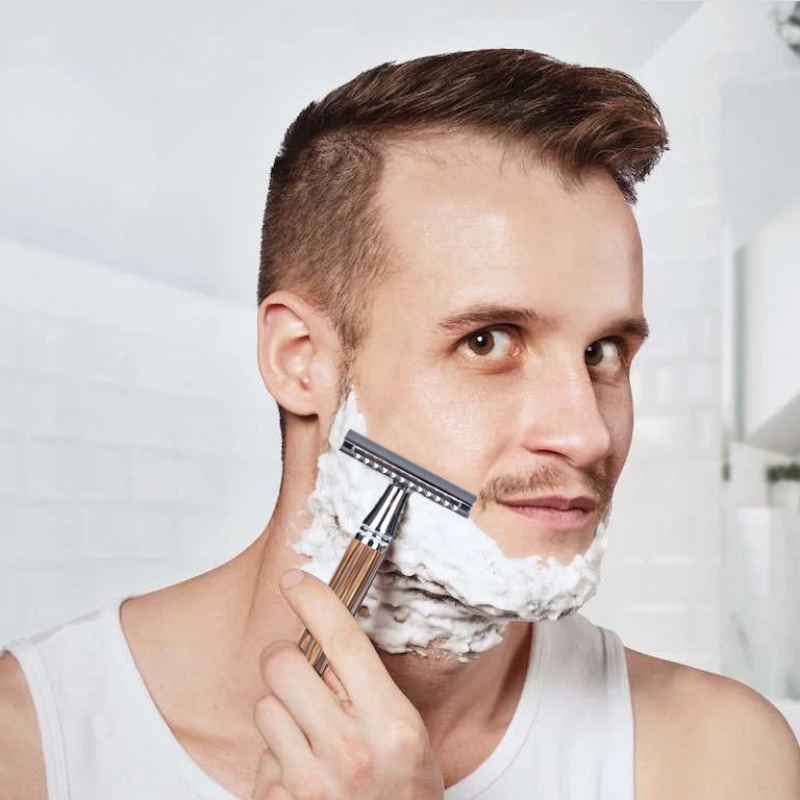 Vintage เครื่องโกนหนวดสแตนเลส  - Safety Razor Handle บทวิจารณ์และราคา