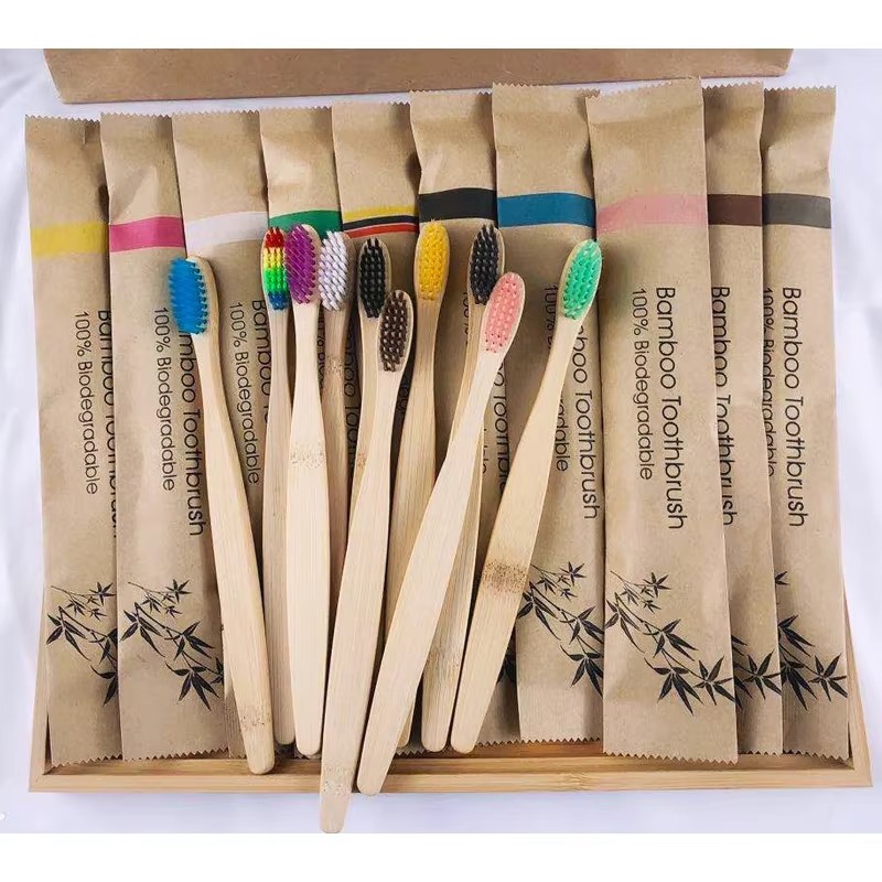 5-30 ชิ้นแปรงสีฟันไม้ไผ่แปรงสี - Bamboo Toothbrush บทวิจารณ์และราคา
