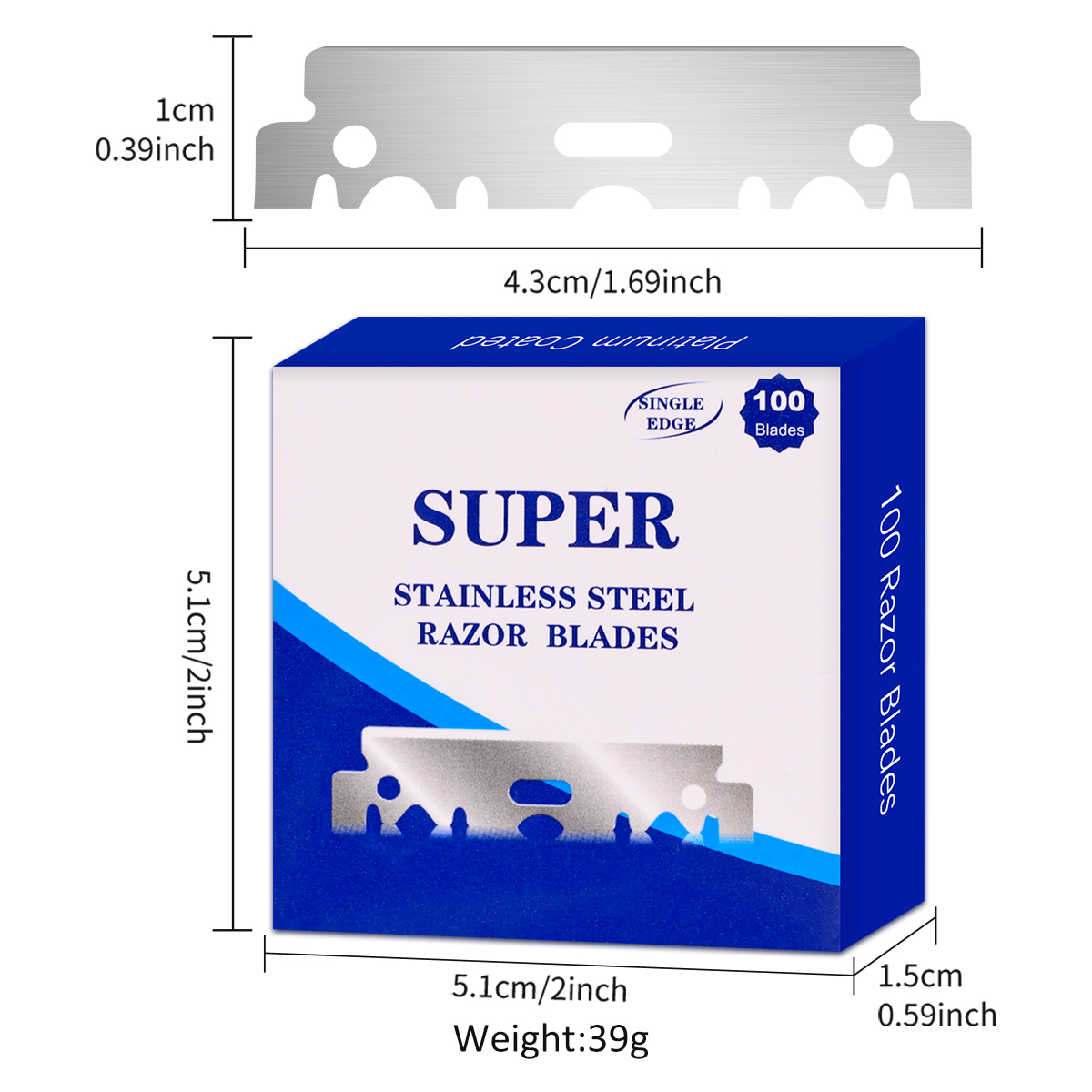 ใบมีดโกนหนวดสแตนเลส 100 ชิ้น ส - Safety Razor Handle บทวิจารณ์และราคา