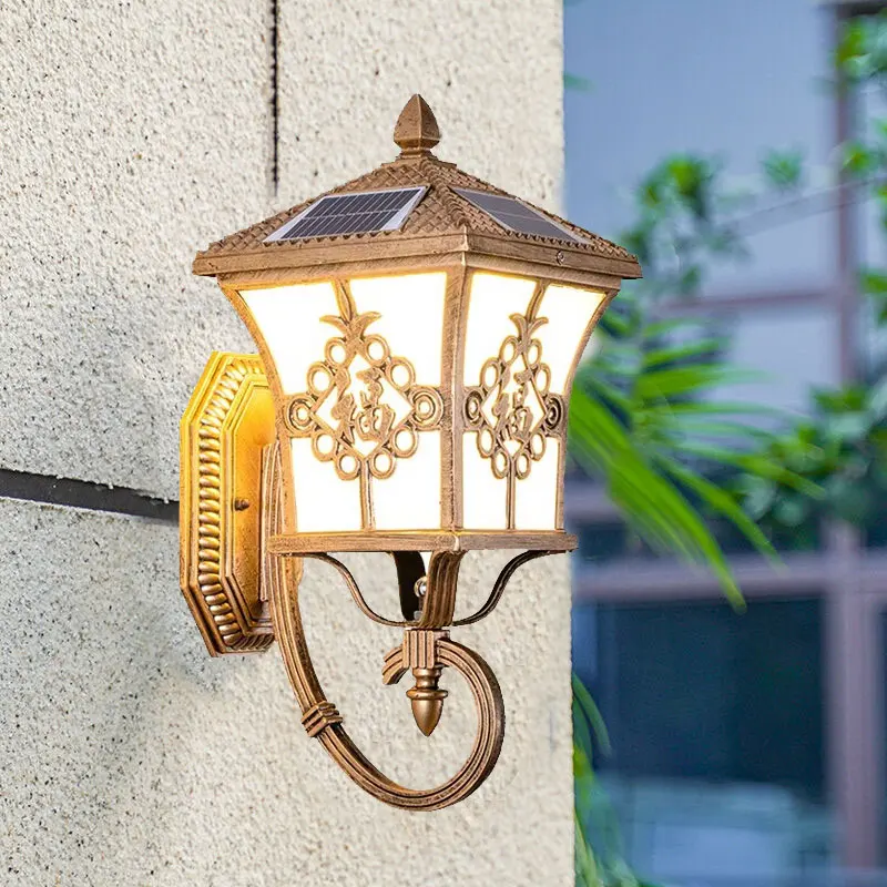 โคมไฟพลังงานแสงอาทิตย์สไตล์ยุโ - Solar Garden Light บทวิจารณ์และราคา