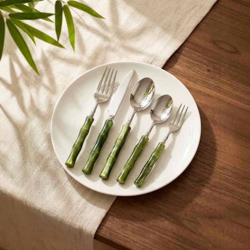 ชุดช้อนส้อมสแตนเลส 304 พร้อมด้ - Bamboo Cutlery บทวิจารณ์และราคา